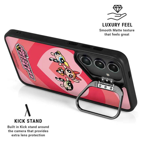 Cartoon Network Powerpuff Girls Hearts Galaxy S24 Plus Kickstand Case